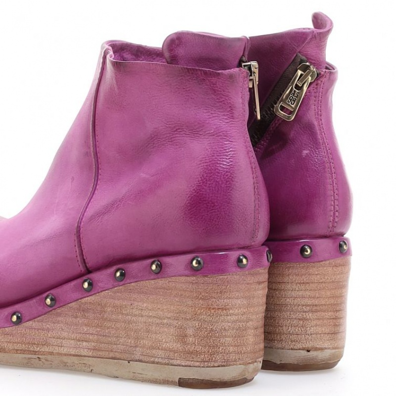 Fuchsia A.S.98 Pancras Women's Ankle boots | IL-BJSE75168