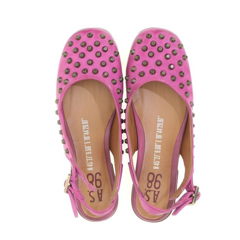 Fuchsia A.S.98 Zola Women's flat shoes | IL-XUFY80249