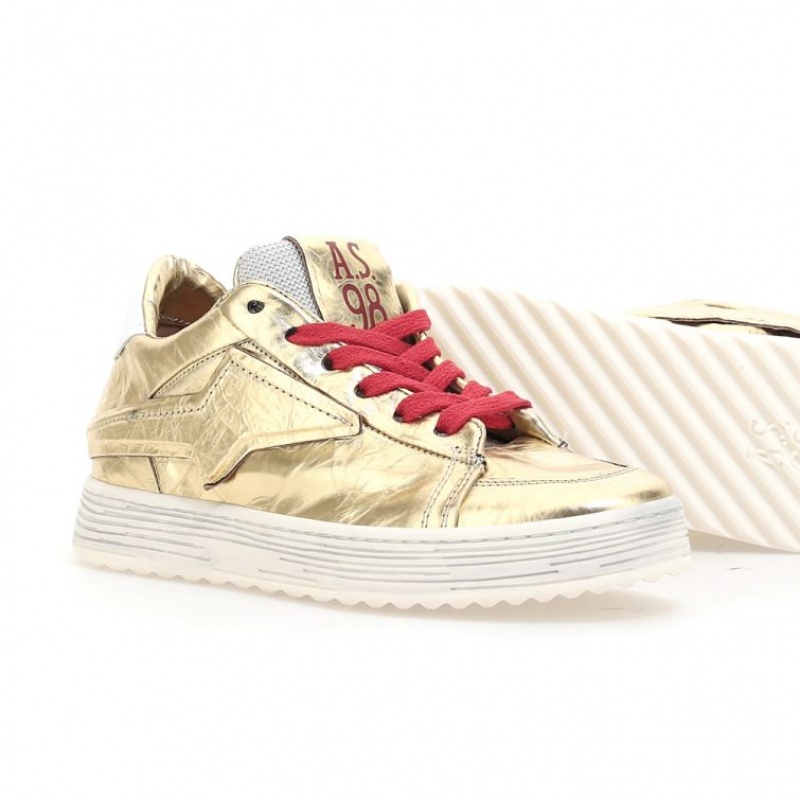 Gold A.S.98 Adria Women's Sneakers | IL-WGHQ71386