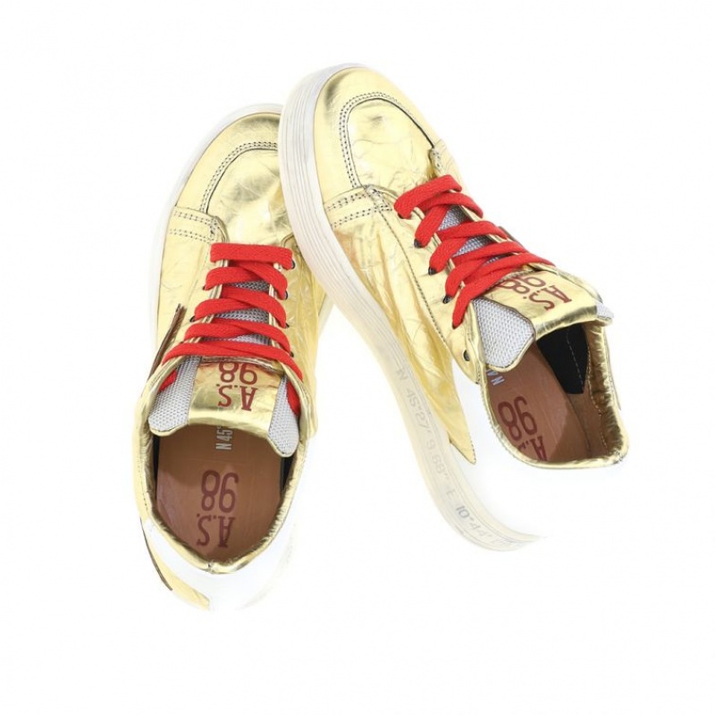 Gold A.S.98 Adria Women's Sneakers | IL-WGHQ71386