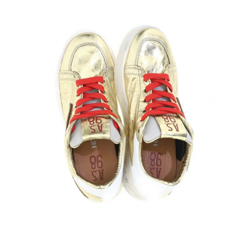 Gold A.S.98 Adria Women's Sneakers | IL-WGHQ71386