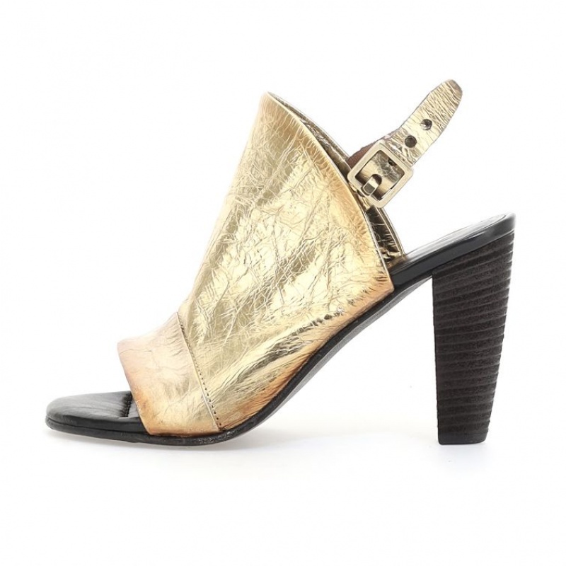 Gold A.S.98 Bertha Women's Sandals | IL-VUZC18490