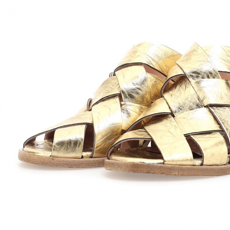 Gold A.S.98 Bessie Women's Sandals | IL-JSWH31867