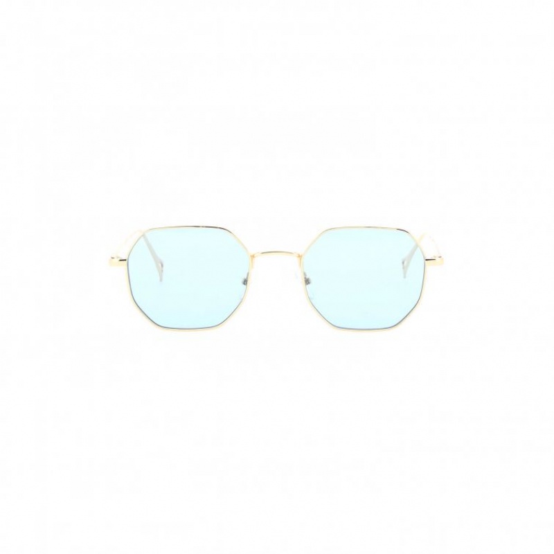 Gold A.S.98 Billie Men's Sunglasses | IL-KROF80347