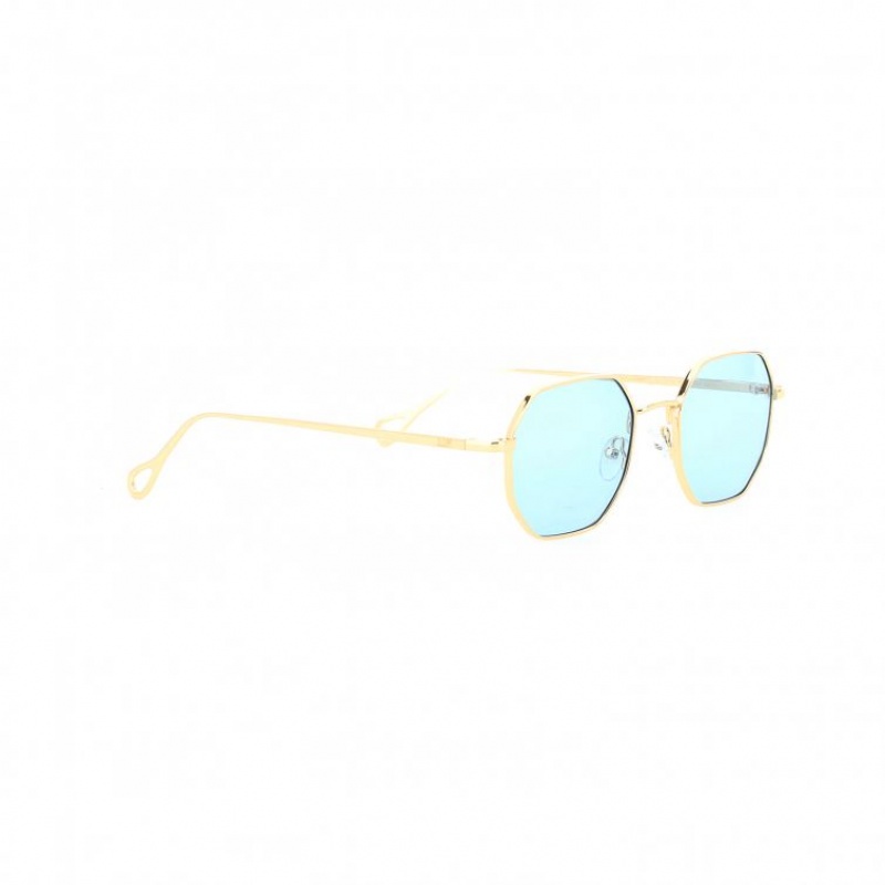 Gold A.S.98 Billie Men's Sunglasses | IL-KROF80347