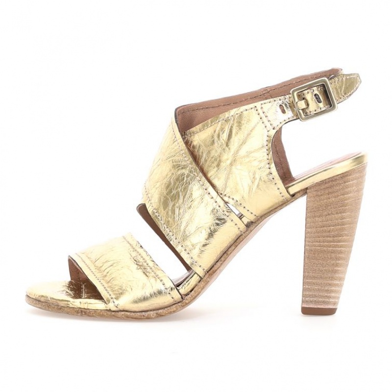 Gold A.S.98 Chastity Women's Sandals | IL-UOKD31096