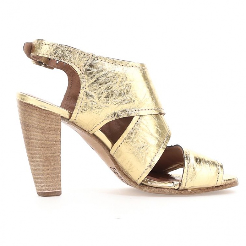 Gold A.S.98 Chastity Women's Sandals | IL-UOKD31096