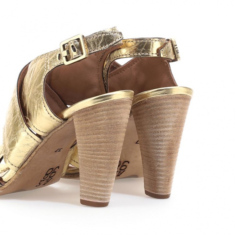 Gold A.S.98 Chastity Women's Sandals | IL-UOKD31096