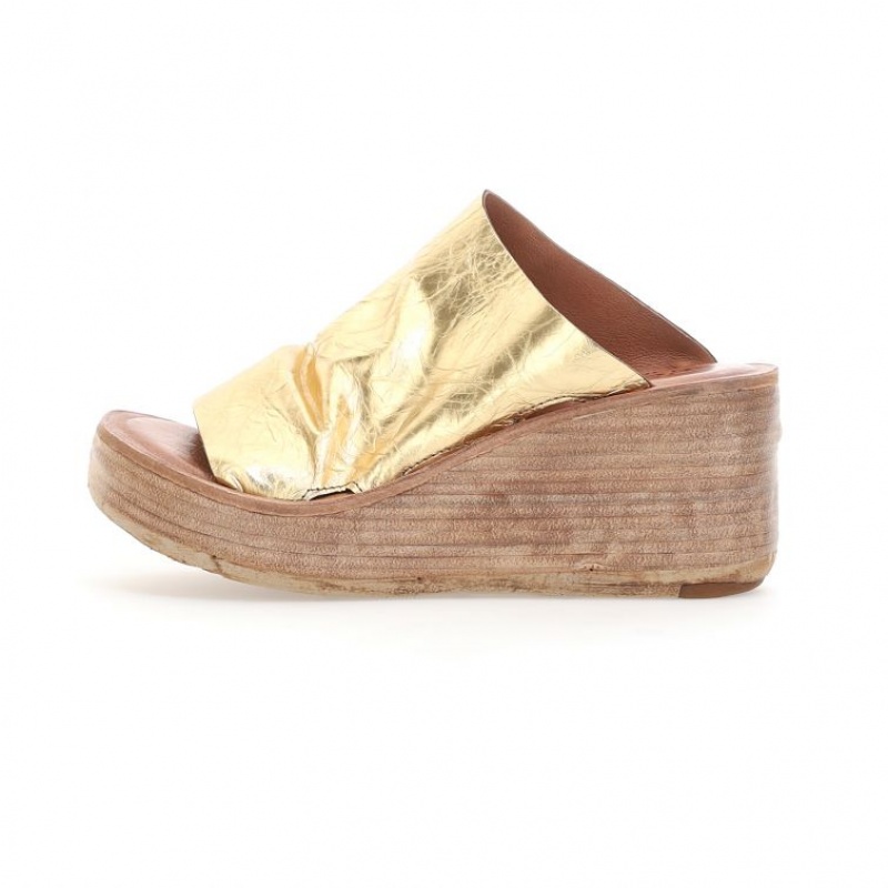 Gold A.S.98 Nanette Women's Sandals | IL-SMQY96073