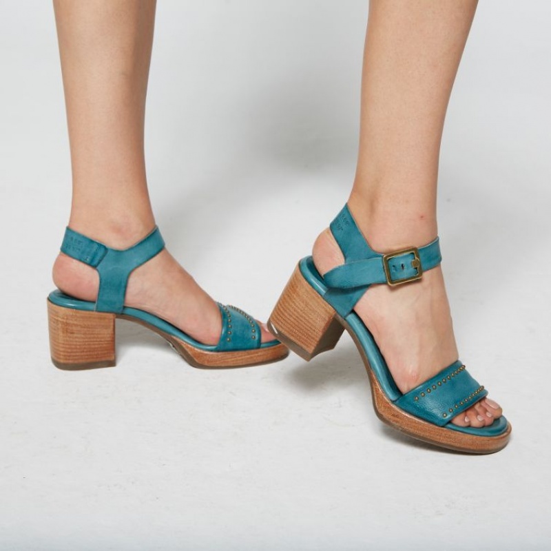 Green A.S.98 Abnor Women's Sandals | IL-IXMJ10793