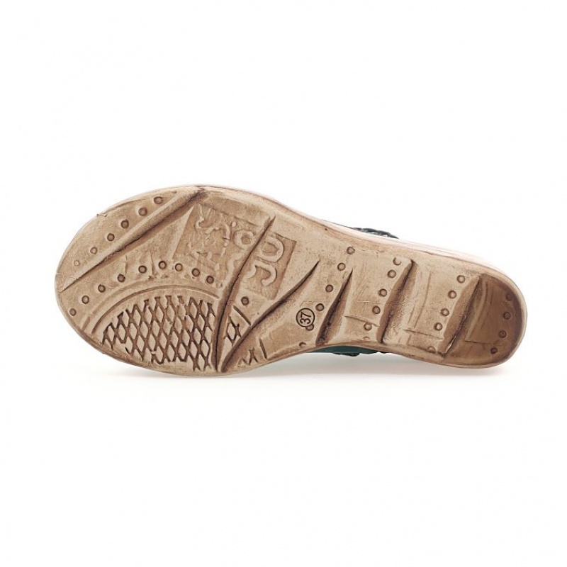 Green A.S.98 Nivek Women's Sandals | IL-GXJW21630