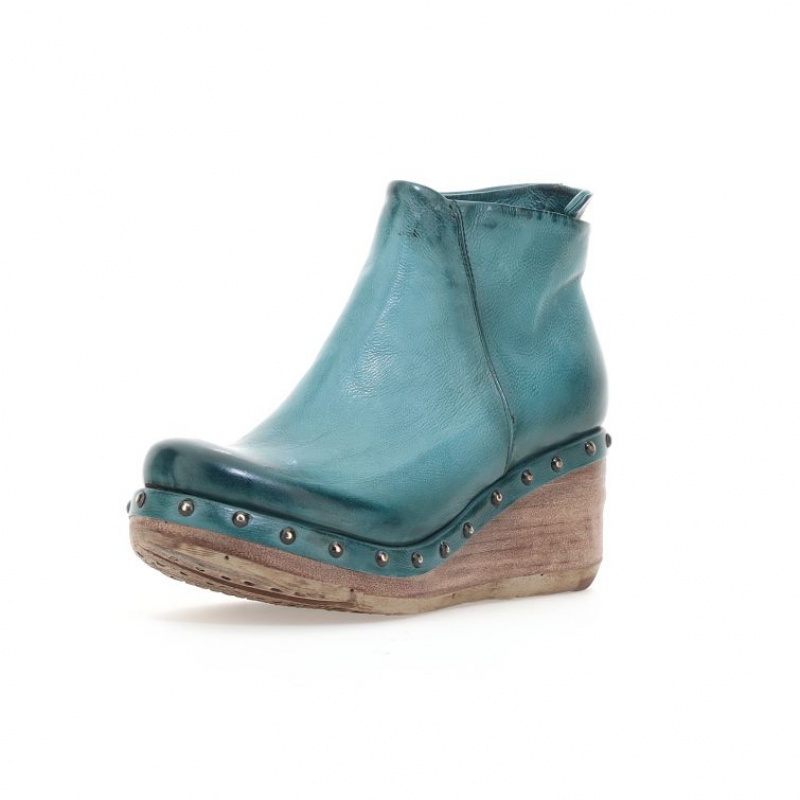 Green A.S.98 Pancras Women's Ankle boots | IL-DHKO61594