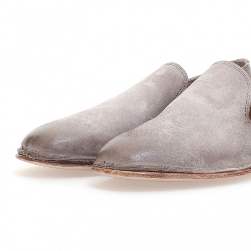 Grey A.S.98 Alberic Men's flat shoes | IL-SNEQ25987