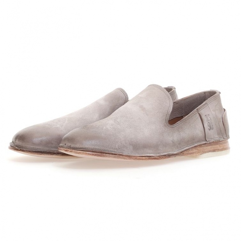 Grey A.S.98 Alberic Men\'s flat shoes | IL-SNEQ25987