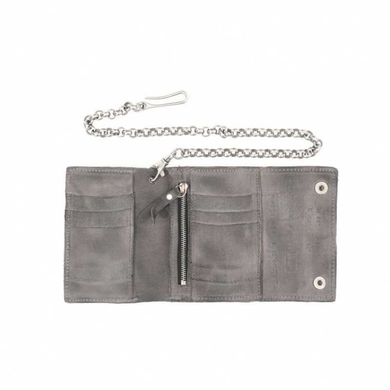 Grey A.S.98 Buck Unisex Wallets | IL-MJXK46158