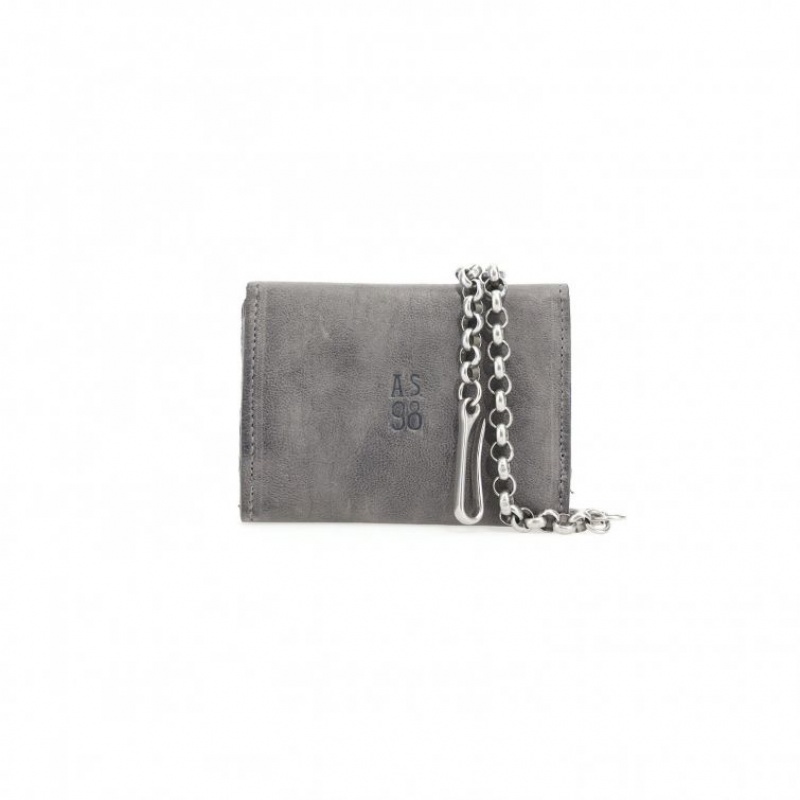 Grey A.S.98 Buck Unisex Wallets | IL-MJXK46158