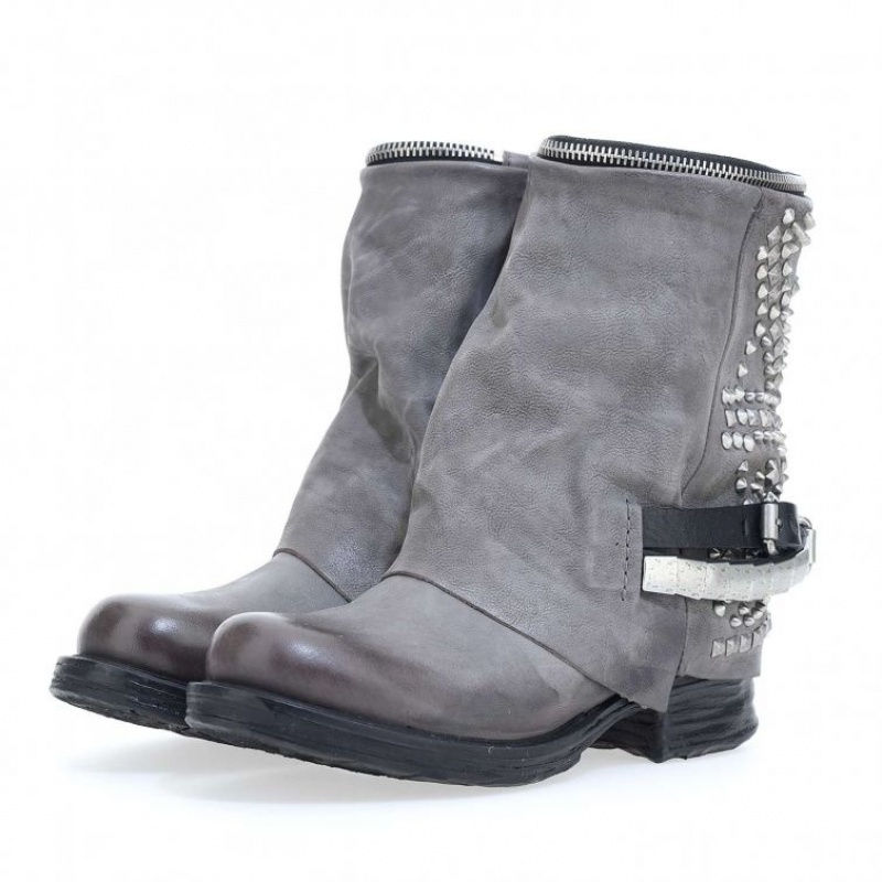 Grey A.S.98 Saintec 259216 Women's Ankle boots | IL-OBFJ02697