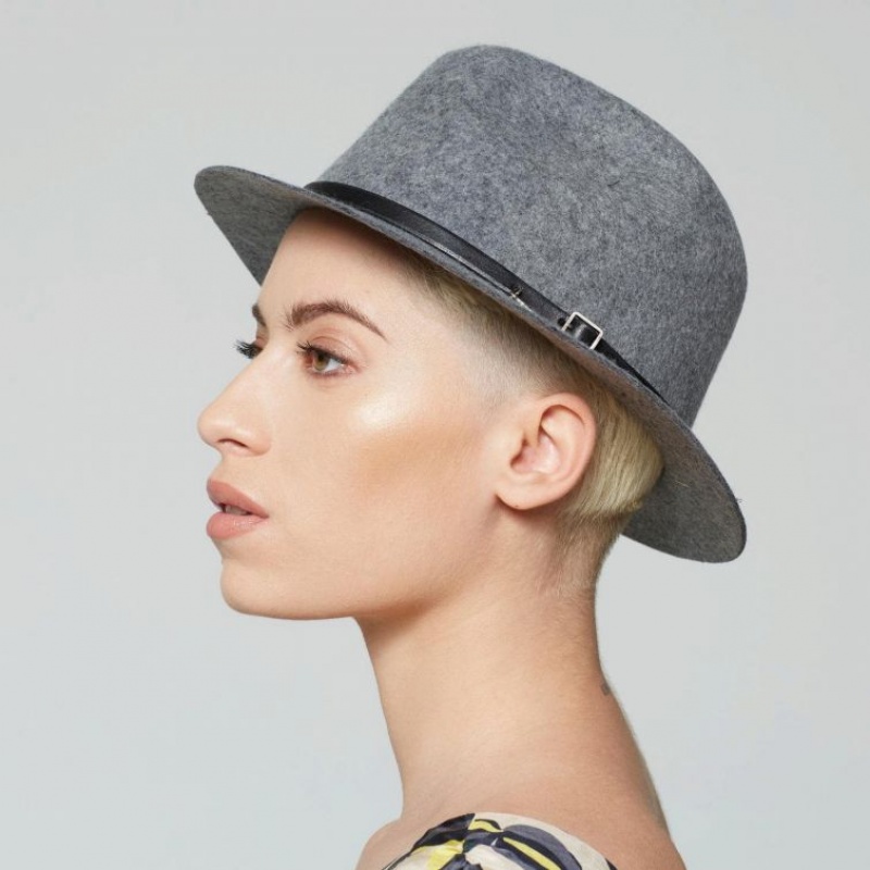 Grey A.S.98 Sheryl Women\'s hats | IL-ZFLQ67398