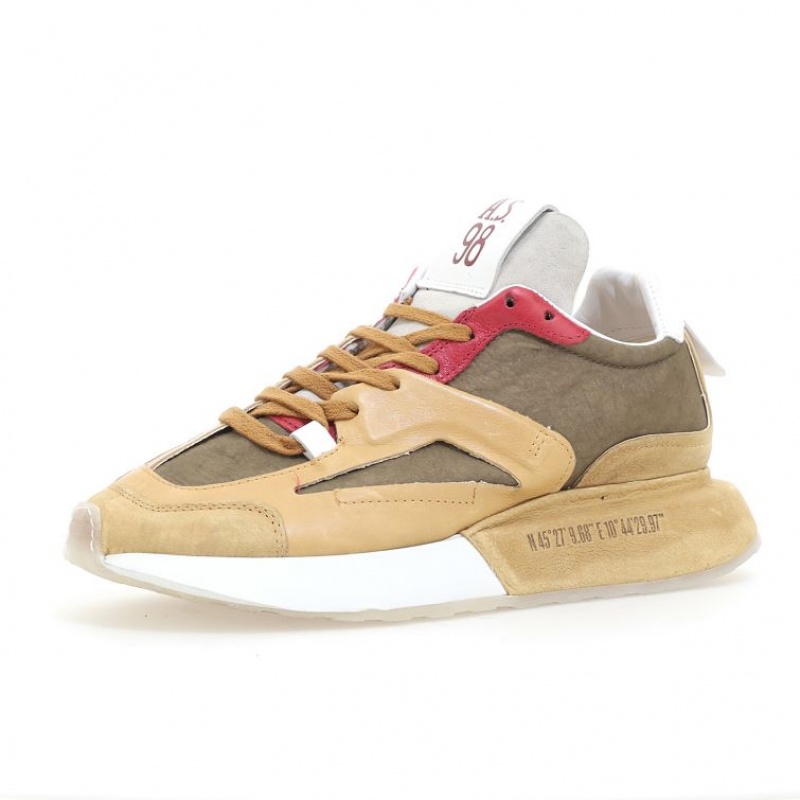 Khaki A.S.98 Franklyn Men's Sneakers | IL-WLVY60348