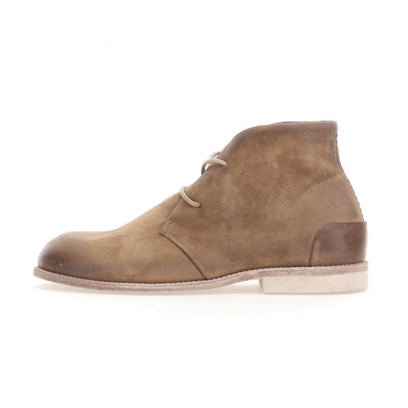 Khaki A.S.98 Oswin Men's Ankle boots | IL-WTSK15930