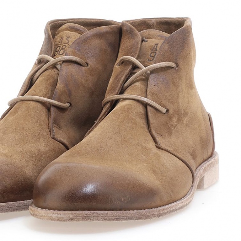 Khaki A.S.98 Oswin Men's Ankle boots | IL-WTSK15930