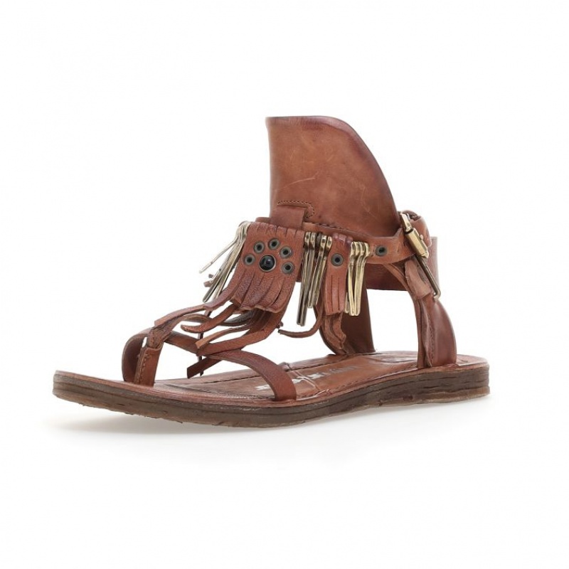 Khaki A.S.98 Reina Women's Sandals | IL-IGRS59710