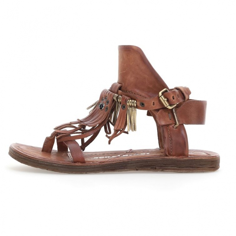 Khaki A.S.98 Reina Women's Sandals | IL-IGRS59710