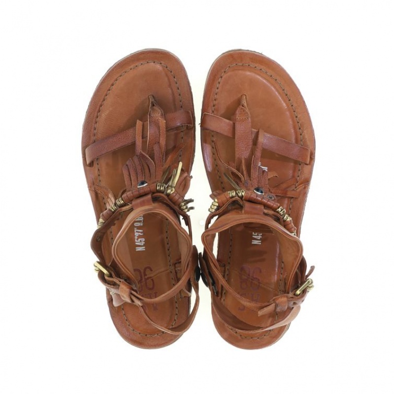 Khaki A.S.98 Reina Women's Sandals | IL-IGRS59710