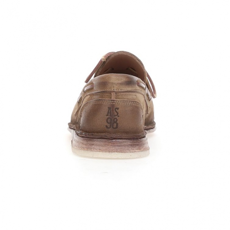 Light Brown A.S.98 Aldous Men's flat shoes | IL-CJTK10794