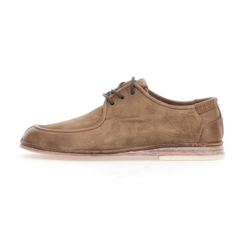 Light Brown A.S.98 Alf Men's flat shoes | IL-CZPO25173