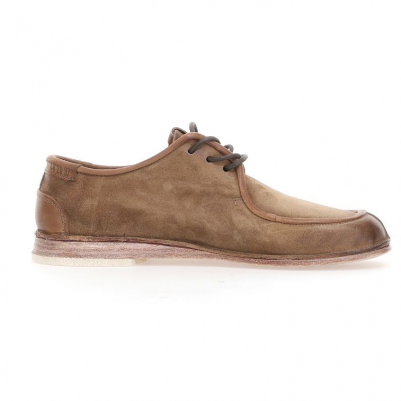 Light Brown A.S.98 Alf Men's flat shoes | IL-CZPO25173