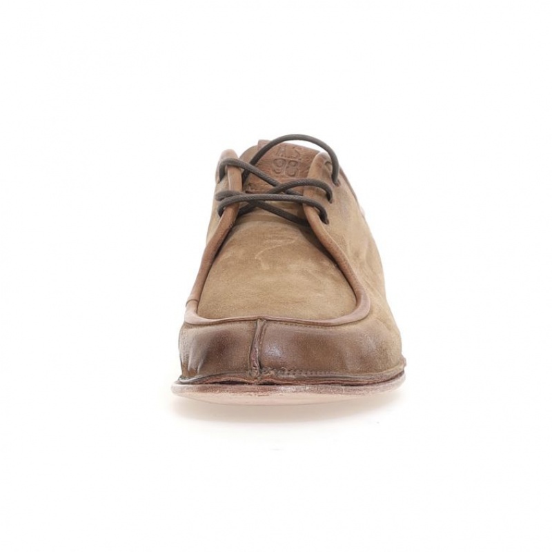 Light Brown A.S.98 Alf Men's flat shoes | IL-CZPO25173