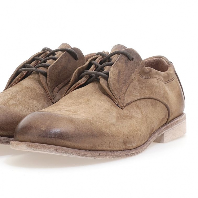 Light Brown A.S.98 Oberon Men's flat shoes | IL-NMGC18572