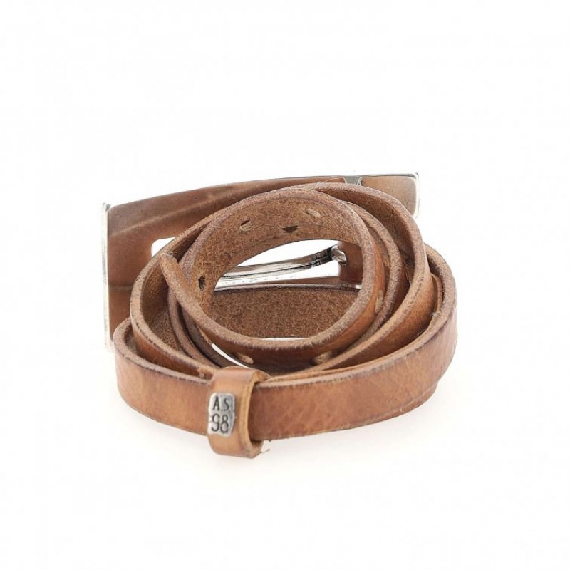 Light Khaki A.S.98 Merv Unisex Belts | IL-GMPO39065