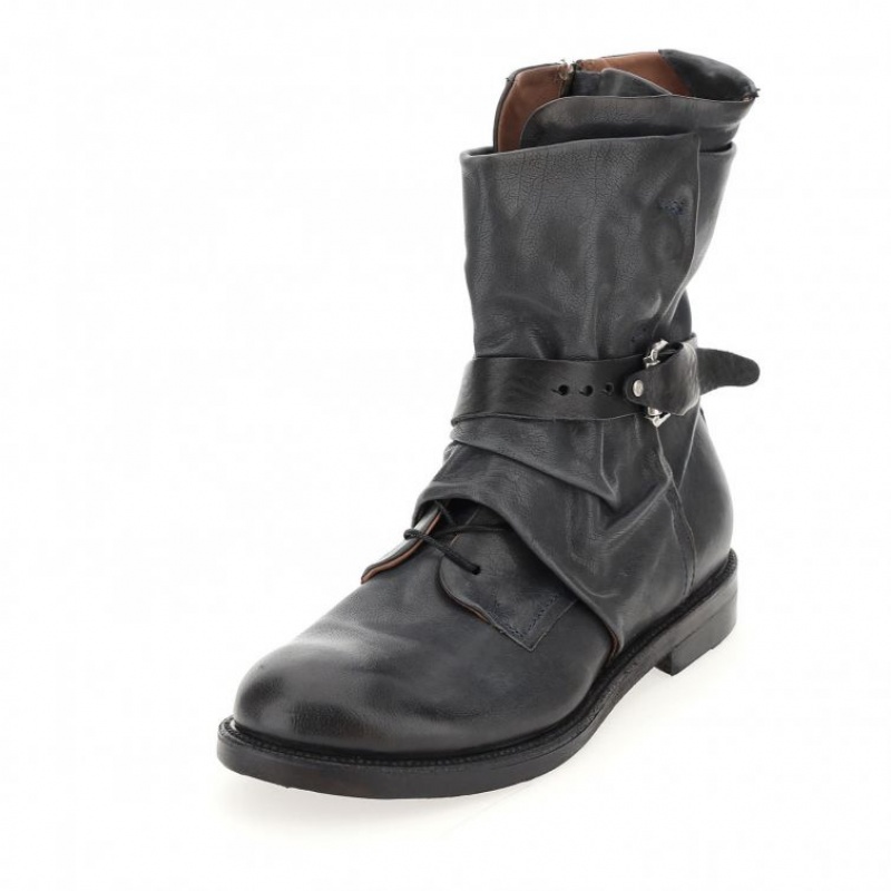 Navy A.S.98 Samurai 347226 Men's Ankle boots | IL-ISXM46829