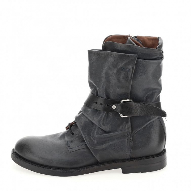 Navy A.S.98 Samurai 347226 Men's Ankle boots | IL-ISXM46829