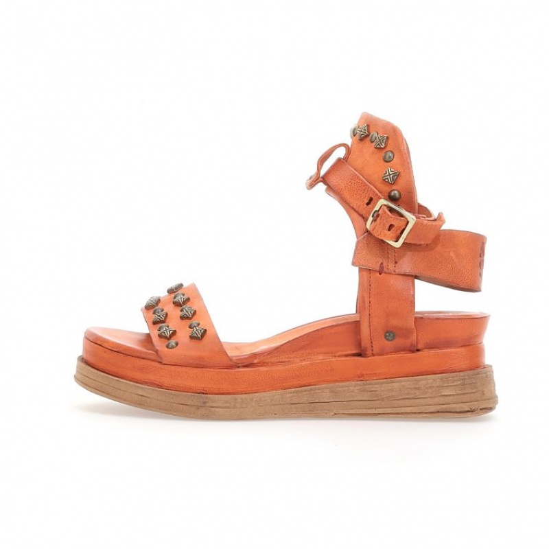 Orange A.S.98 Leta Women's Sandals | IL-KLTW06812