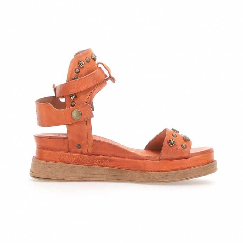 Orange A.S.98 Leta Women's Sandals | IL-KLTW06812