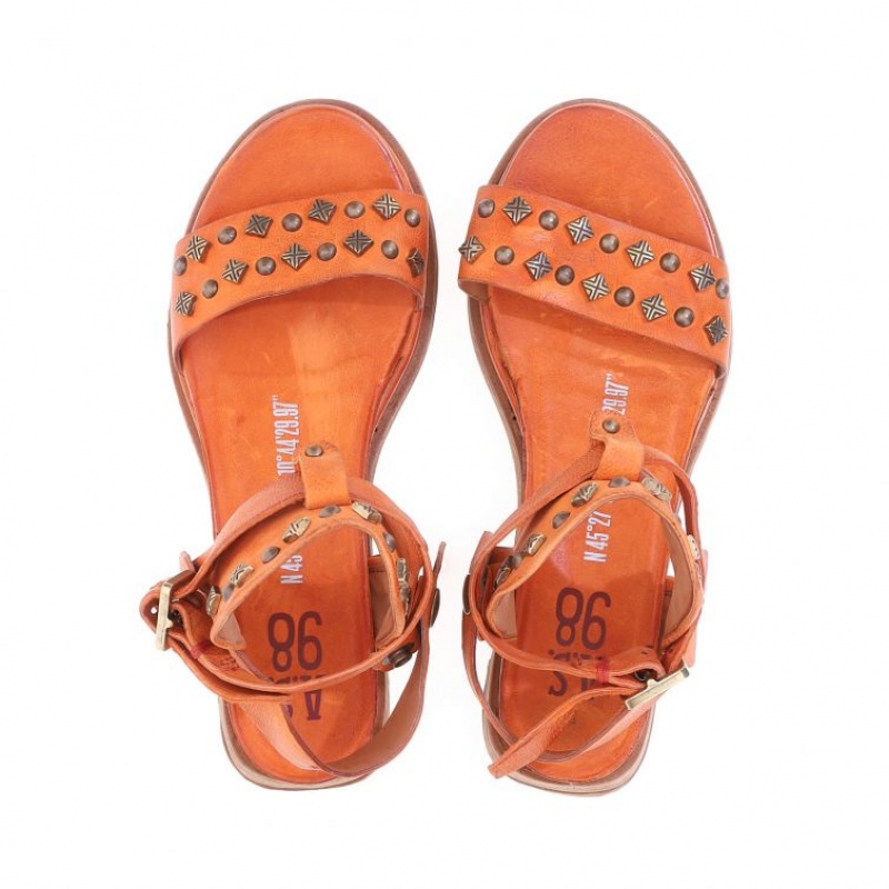 Orange A.S.98 Leta Women's Sandals | IL-KLTW06812