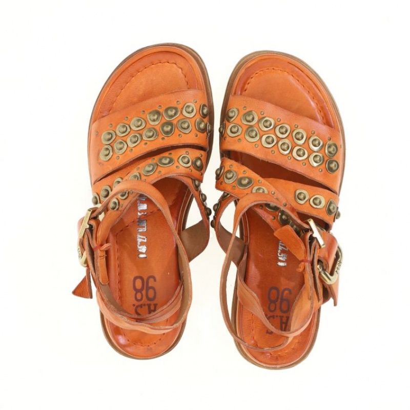 Orange A.S.98 Savanna Women's Sandals | IL-MRLA93526