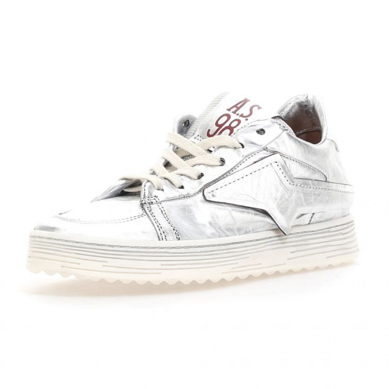 Silver A.S.98 Adria Women's Sneakers | IL-BSAF64723