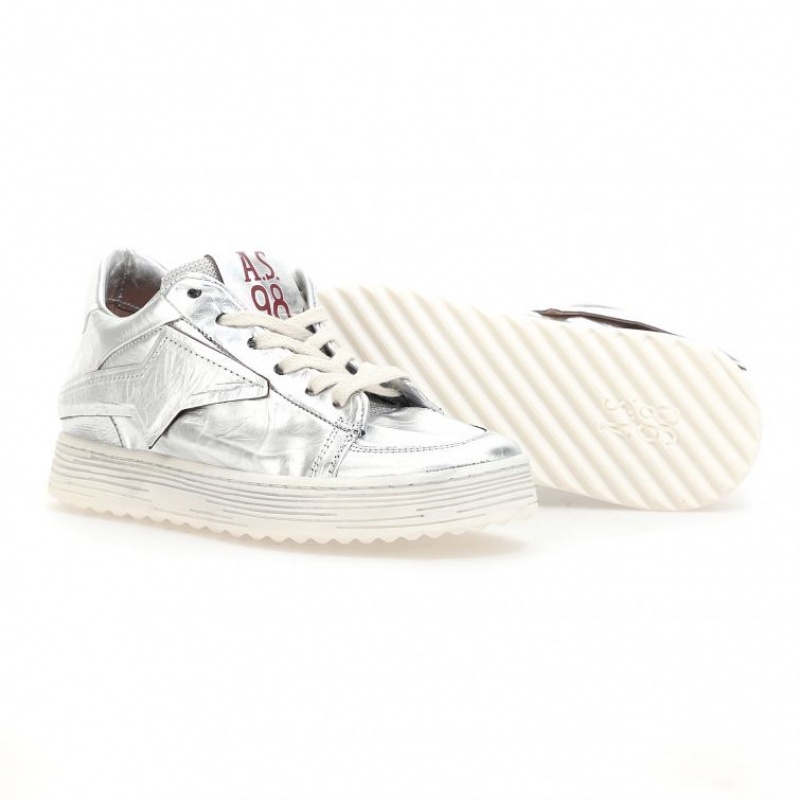 Silver A.S.98 Adria Women's Sneakers | IL-BSAF64723