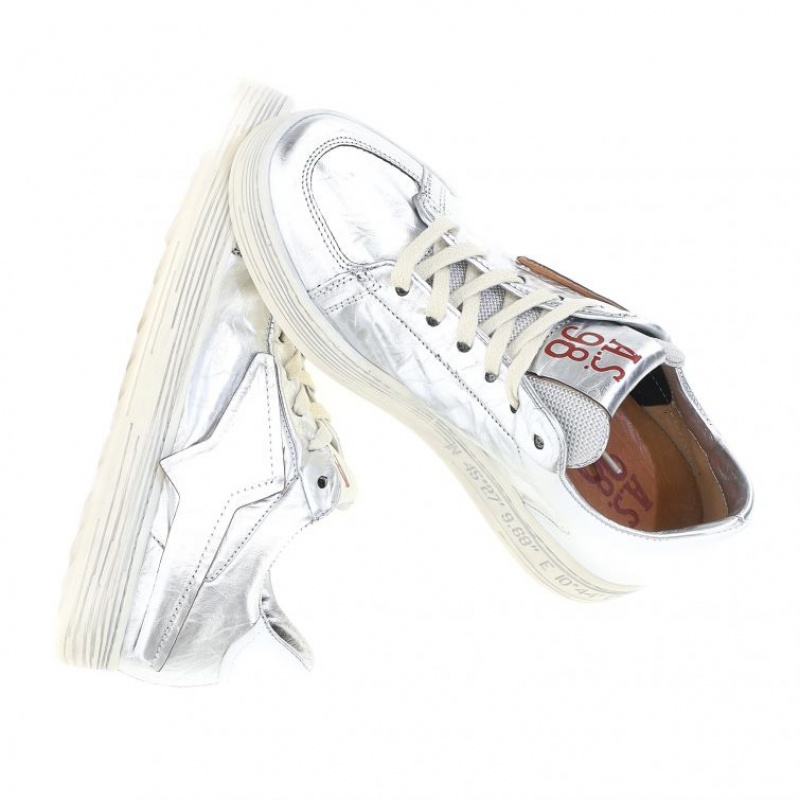 Silver A.S.98 Adria Women's Sneakers | IL-BSAF64723