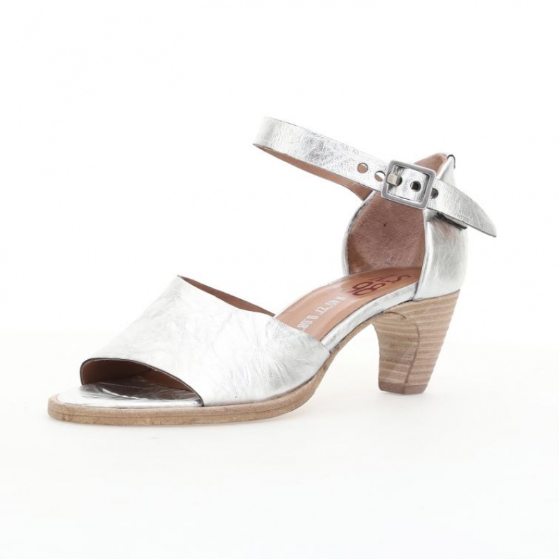 Silver A.S.98 Bess Women's Sandals | IL-LNZM26893