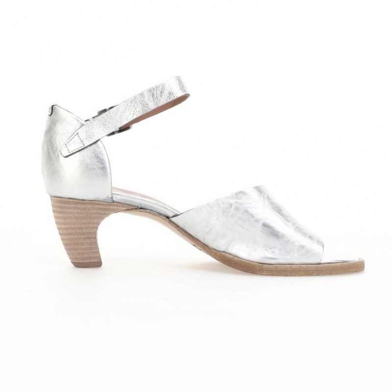 Silver A.S.98 Bess Women's Sandals | IL-LNZM26893