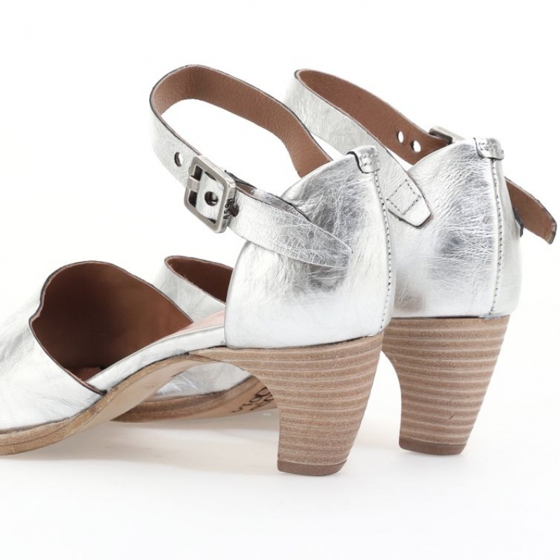 Silver A.S.98 Bess Women's Sandals | IL-LNZM26893