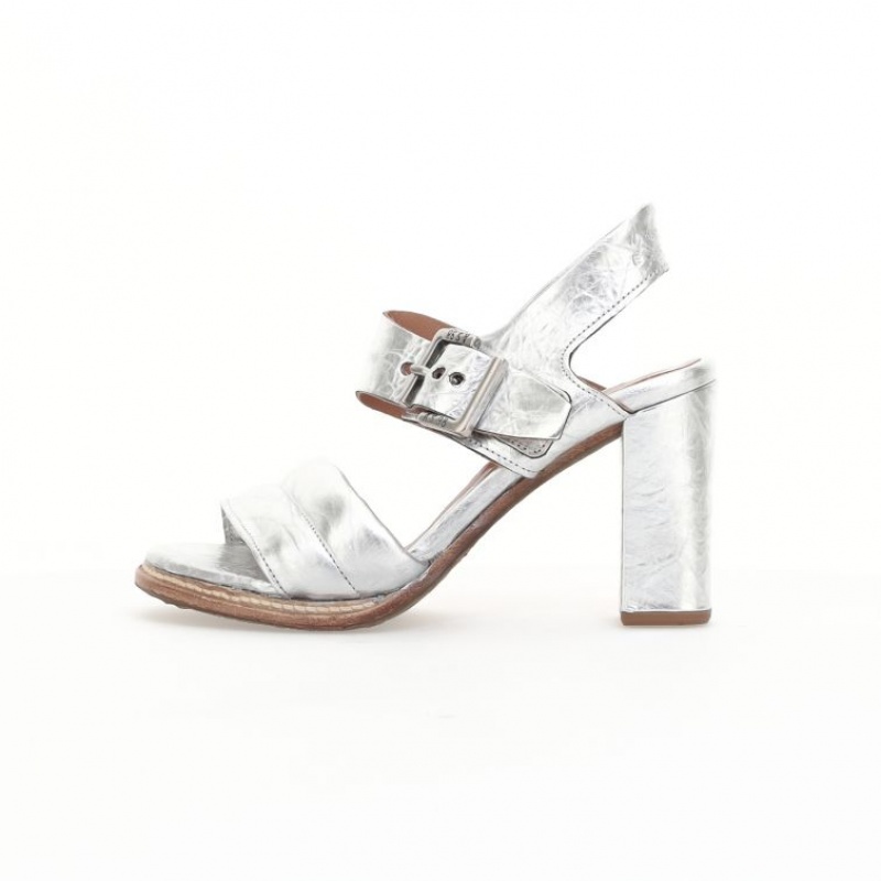 Silver A.S.98 Brittany Women's Sandals | IL-NIHQ12543