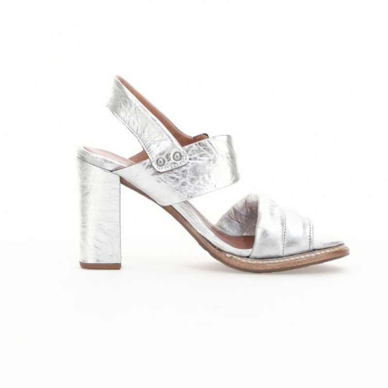 Silver A.S.98 Brittany Women's Sandals | IL-NIHQ12543