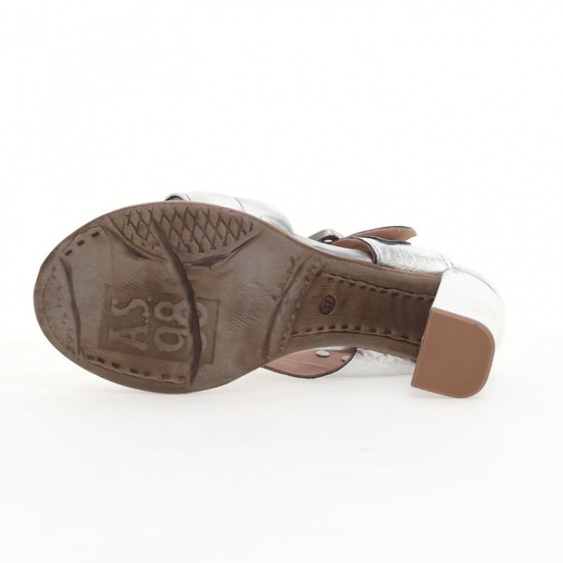 Silver A.S.98 Brittany Women's Sandals | IL-NIHQ12543