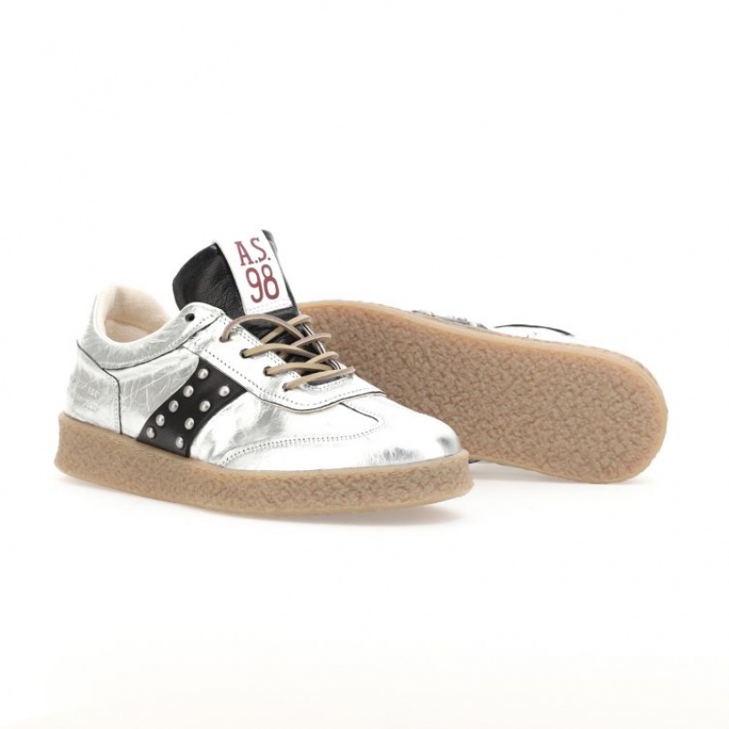 Silver A.S.98 Waldo Men's Sneakers | IL-EBIJ47195